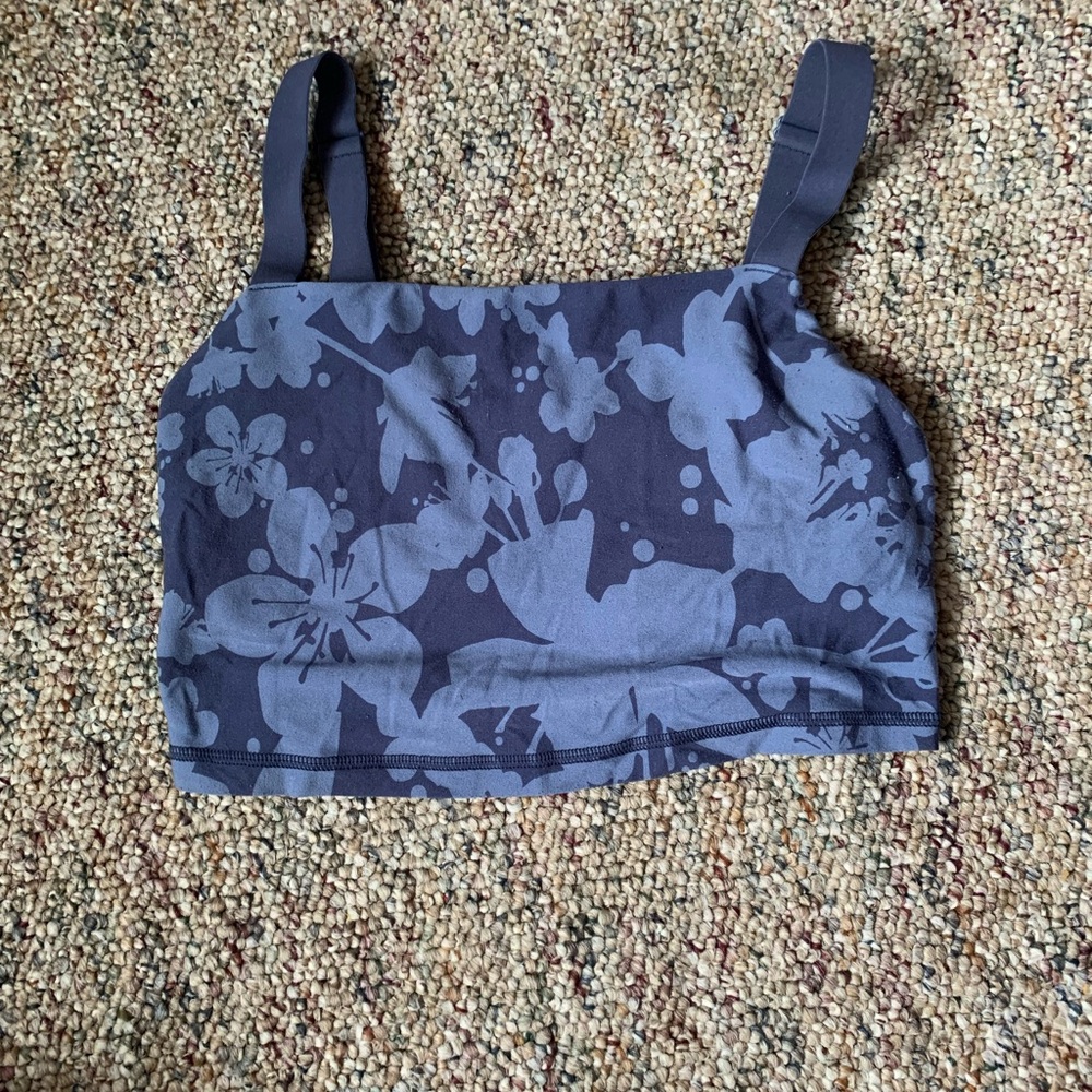 Aerie Floral Tank Top - Dark Blue